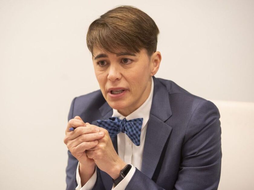Ald. Deb Mell met with the Sun-Times Editorial Board in January. File Photo. | Rich Hein/Sun-Times
