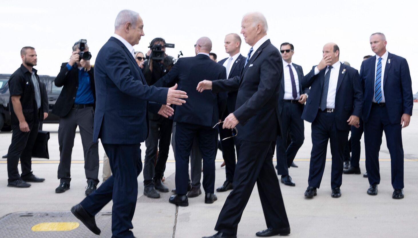 NextImg:Biden says intel shows Gaza hospital attack was ‘done by the other team,’ vows to stand with Israel as protests erupt worldwide