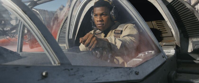 John Boyega as Finn in “Star Wars: The Last Jedi.” | . Lucasfilm