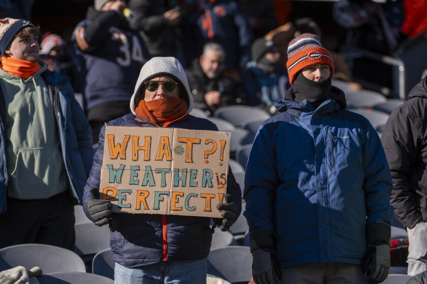 Bears Rams Weather How to stay warm during Bears vs. Rams Sunday night: Sun-Times and WBEZ ...