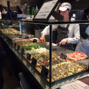 Serving the pan pizza at Bonci. | Sun-Times Staff