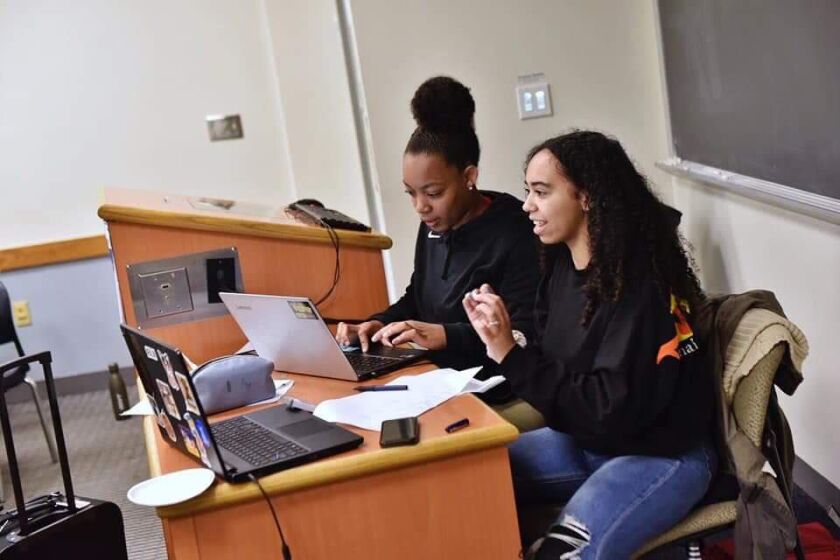 Urban Debate National Champions and Lane Tech College Prep High School students Aysia Grey (left) and Ariana Collazo (right). | Provided