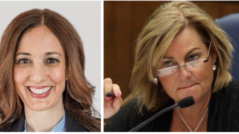 Elyse Hoffenberg, at left, and Liz Gorman, at right.