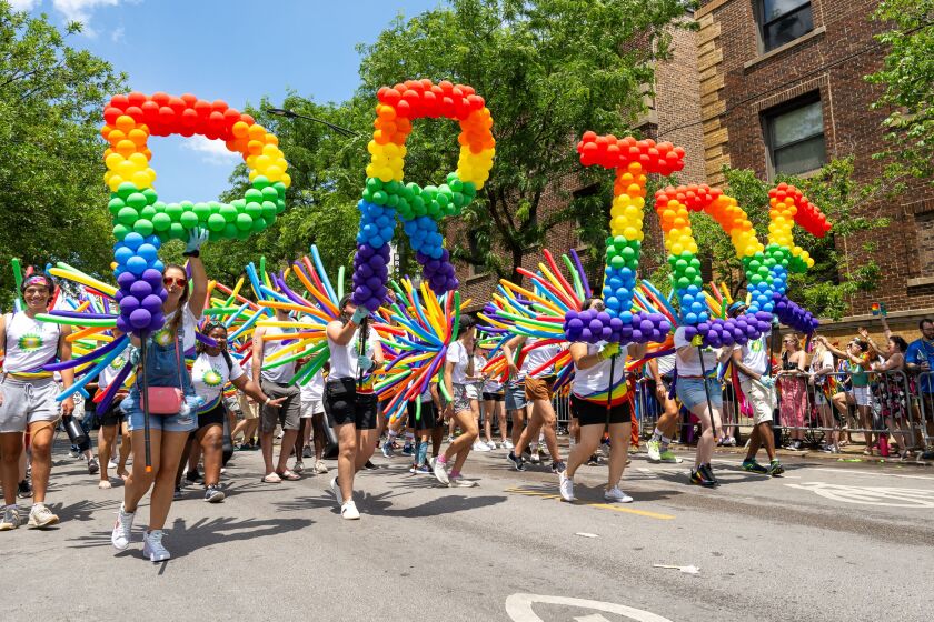 I looked at this man and experienced an entire pride parade in my