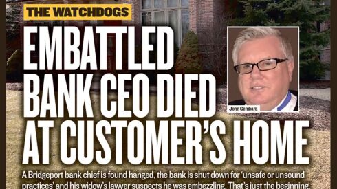 Front page of the first story in the Sun-Times investigation of the failed Bridgeport bank Washington Federal Bank for Savings, published March 4, 2018.