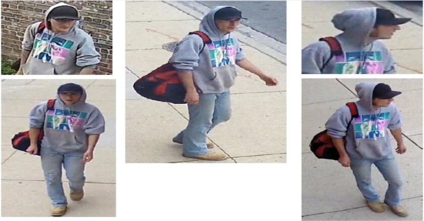 Surveillance images of the man wanted for exposing himself to a woman Friday afternoon in the 6100 block of West Addison. | Chicago Police