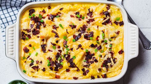 A potato casserole can also make you feel sleepy if too much is consumed. The carbs in potatoes can set off a chain reaction that leads to an increased level of tryptophan.