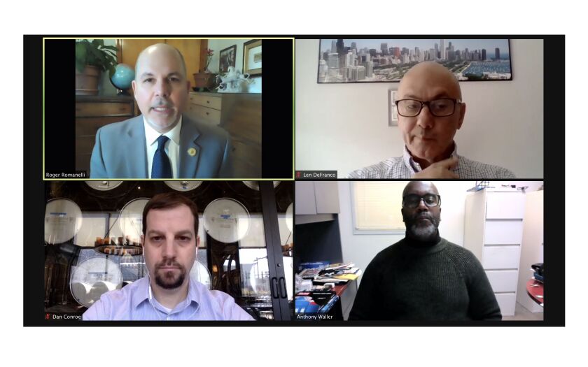 The Chicago Restaurant Coalition’s online press conference Wednesday.