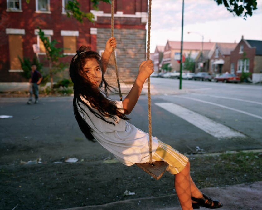 Chicago photographer Paul D’Amato’s “Girl on Swing”
