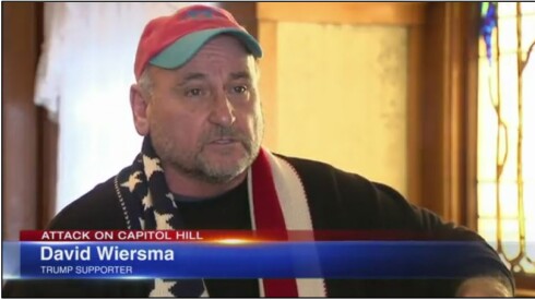 David Wiersma speaks to ABC 7 Chicago after the Jan. 6, 2021, U.S. Capitol riot.