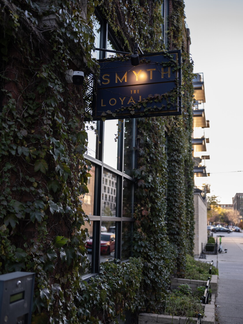 The outside facade of Smyth restaurant after being awarded 3 Michelin Stars in Chicago, IL on November 9, 2023 | Jim Vondruska/ for the Sun-Times