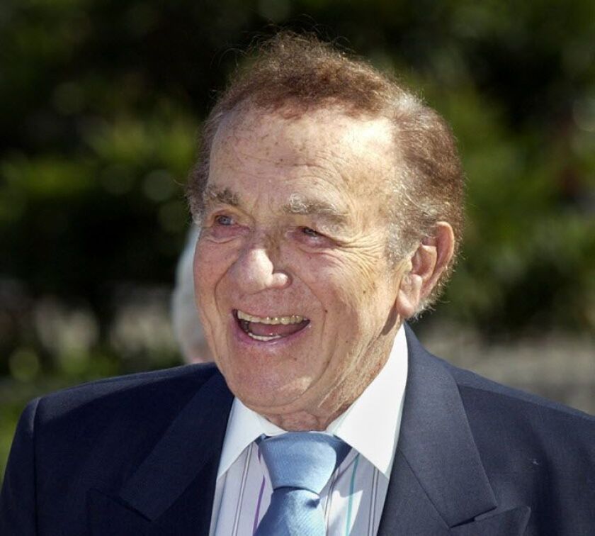 Comedian Jack Carter (pictured in 2003) died of respiratory failure on Sunday, June 28, 2015, at his home in Beverly Hills, Calif. | Reed Saxon/AP file photo