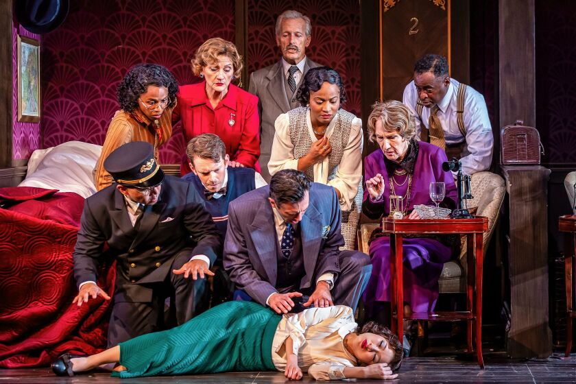 Passengers on a luxury train must solve a murder case in “Murder on the Orient Express” at the Drury Lane Theatre.