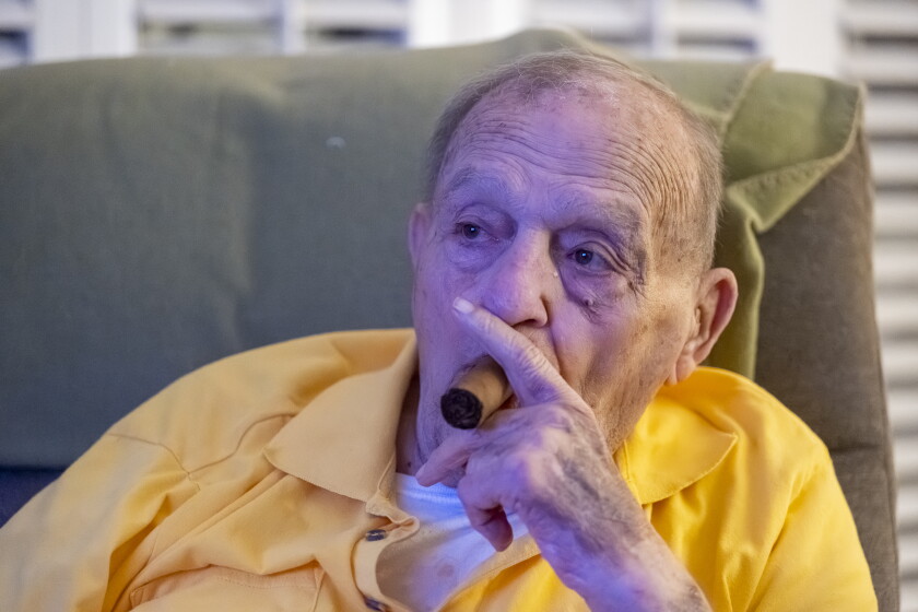 "“If they called me, I’d try to play,” John Damore said of the Bears. "Even though I can't walk from here to the door without the walker."