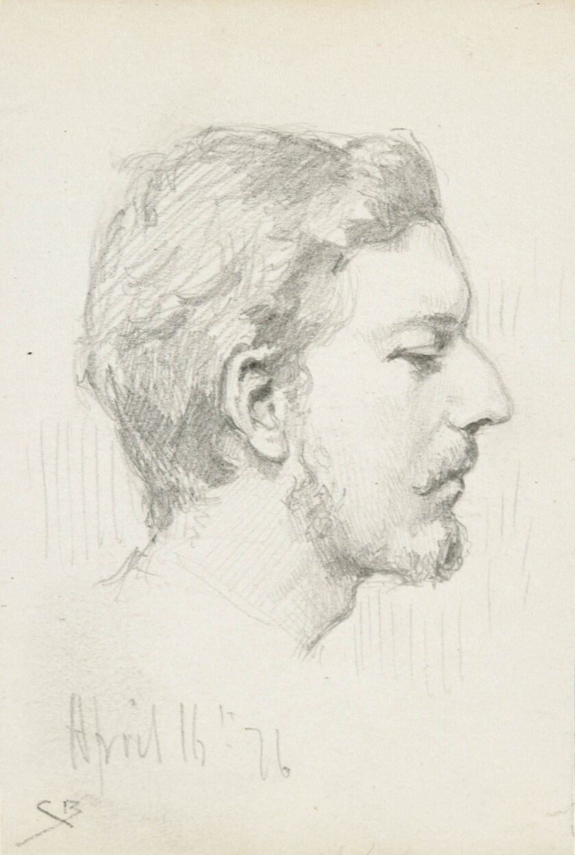 John Singer Sargent is depicted in an 1876 portrait by James Carroll Beckwith. | COURTESY OF THE NEW YORK HISTORICAL SOCIETY