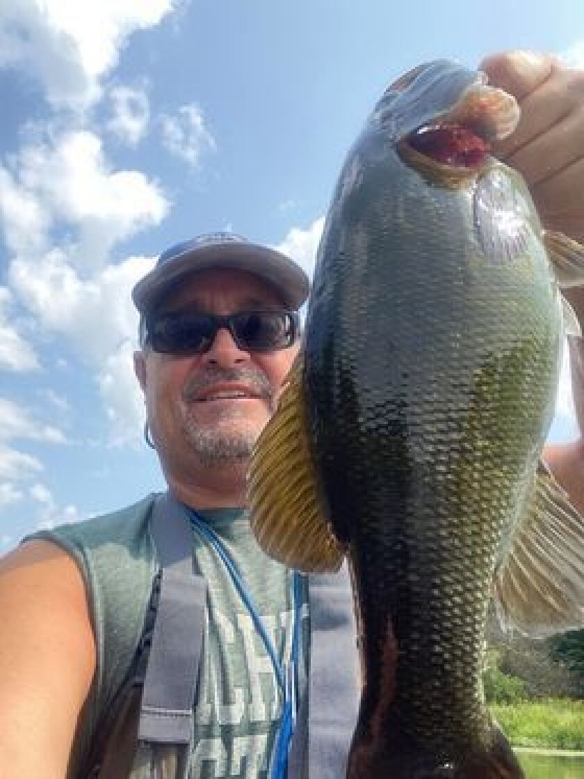 DuPage River smallmouth bass. Provided by Larry Narro