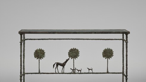 DO NOT REUSE DIEGO GIACOMETTI, 'PROMENADE DES AMIS' CONSOLE, DESIGNED CIRCA 1977.jpg