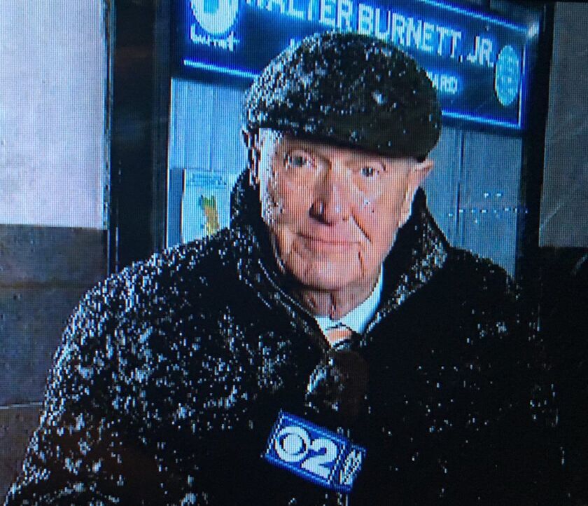 Mike Parker reporting for WBBM-TV. | Facebook