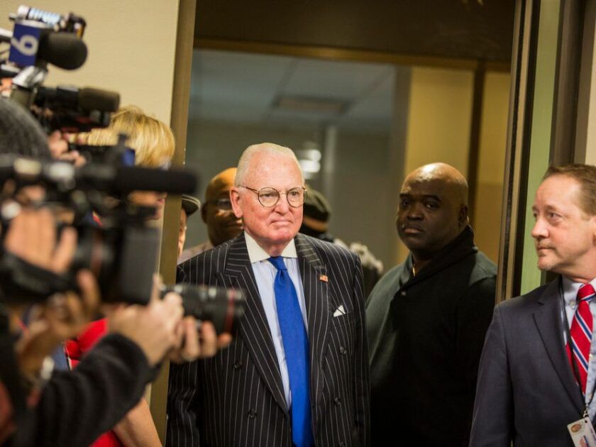 14th Ward Alderman Edward M. Burke on the first day of the filing period for Municipal Elections, Monday, November 19th, 2018. | James Foster/For the Sun-Times