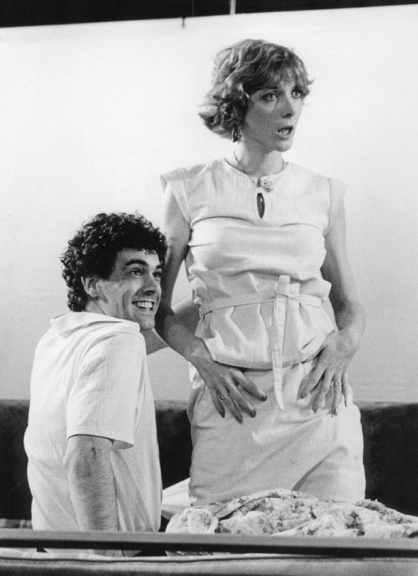 Randall Arney (left) and Glenne Headly as Penny in the Steppenwolf Theatre Company’s production of “Coyote Ugly.” | Lynn Siefert