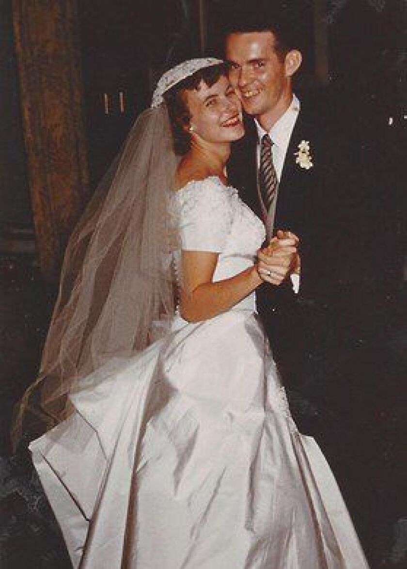 Mary and Jack Durkin on their wedding day in 1956. He called her “Juice.” | Provided photo