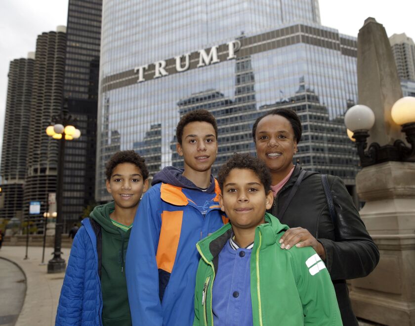 Niki (from left), Dean, Bubby and Carol Tarr at Trump International Hotel & Tower in Chicago.