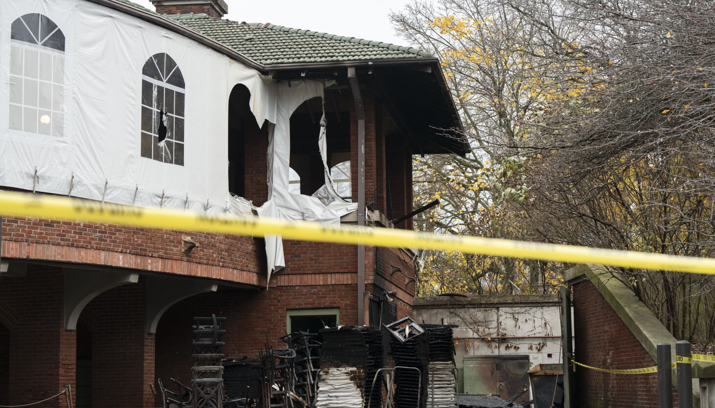 Propane Fire Injures 2 at Cafe Brauer Propane Fire Injures 2 at Cafe Brauer