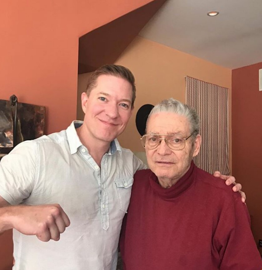 Actor Joseph Sikora, star of the Starz hit “Power,” with his boxing coach Tom O’Shea. “Coach O’Shea taught me: Listen to people who you trust, work hard, and just fight like hell,” Sikora says. Mr. O’Shea always ended his phone message to Sikora the same way: “Stay off the ropes and out of the corners.” 
