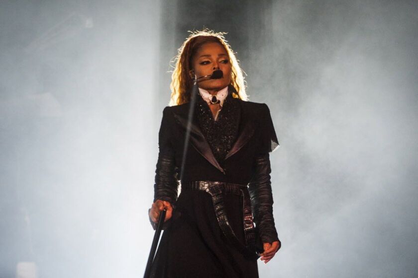 Janet Jackson performs at the Allstate Arena in Rosemont, Thursday, Oct. 26, 2017. | Ashlee Rezin/Sun-Times