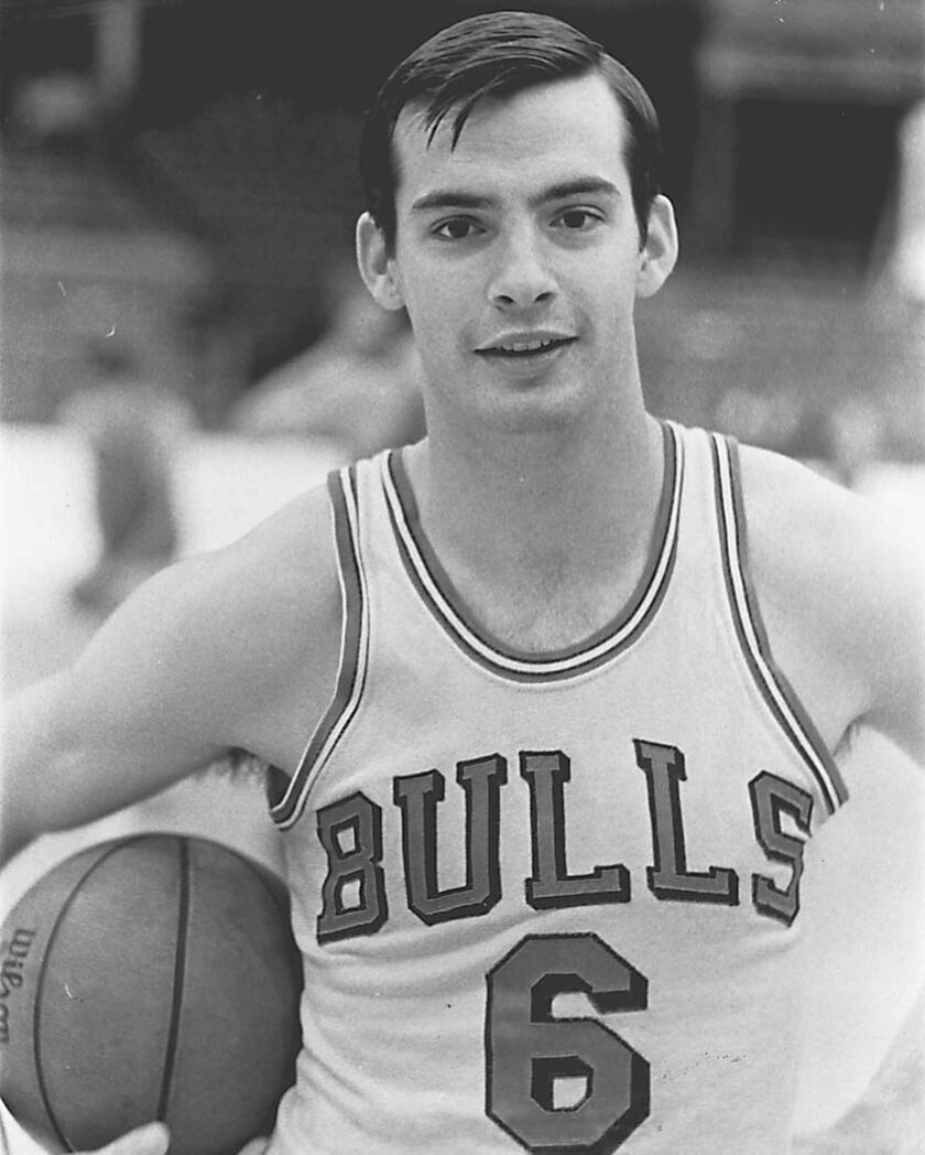 Jim Burns played part of one season for the Chicago Bulls after graduating from Northwestern University.