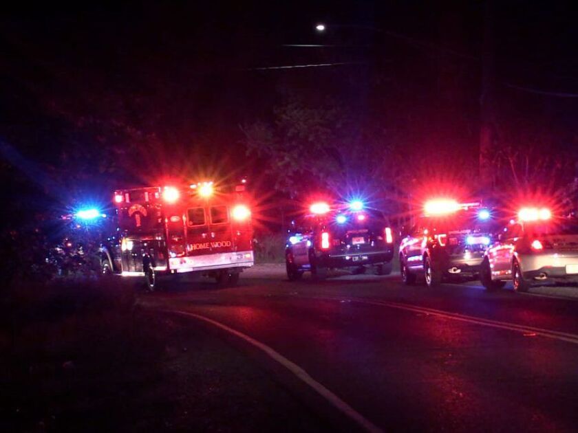 Police investigate a crash around 3:08 a.m. Saturday, June 2, 2018 in the area of Ridge Rd and Halsted Ave in Thorton. | Justin Jackson/ Sun-Times