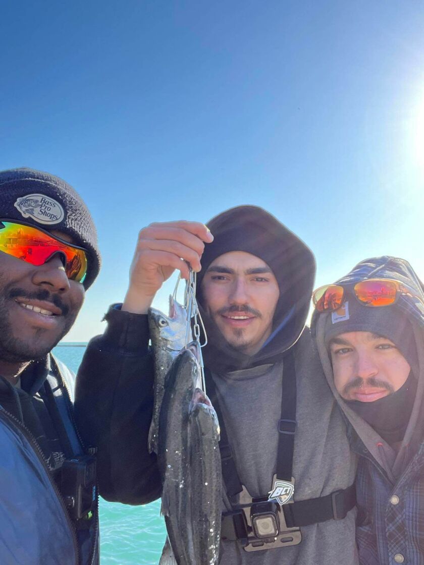 Coho success in the lakefront in downtown Chicago. Provided by Jeffrey Williams