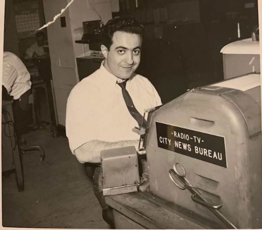 Paul Zimbrakos early in his journalism career, which stretched from 1958 to 2005.