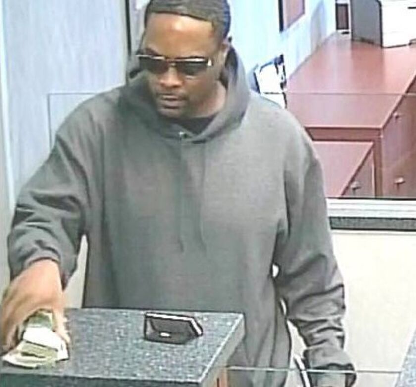Surveillance photo of the suspect who robbed a bank Tuesday morning in the Loop. | FBI photo