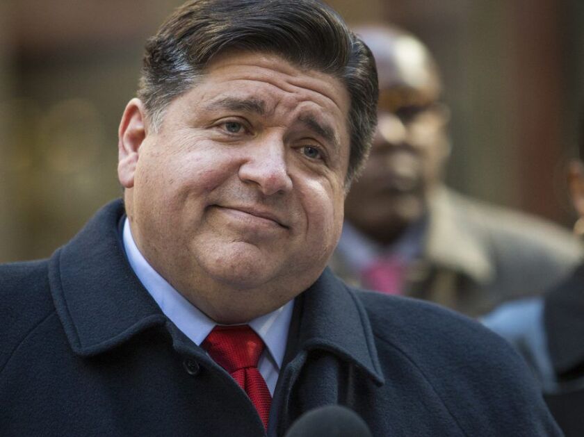 Gubernatorial candidate J.B. Pritzker speaks during a press conference outside the Thompson Center, Thursday morning, Oct. 18, 2018. | Ashlee Rezin/Sun-Times