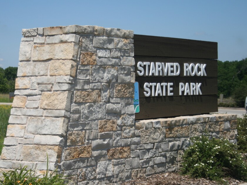 Starved Rock State Park’s southern entrance.