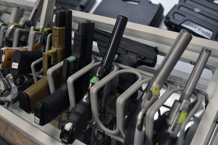 Some of the inventory at Maxon Shooter’s Supplies and Indoor Range in Des Plaines. | Sun-Times file photo