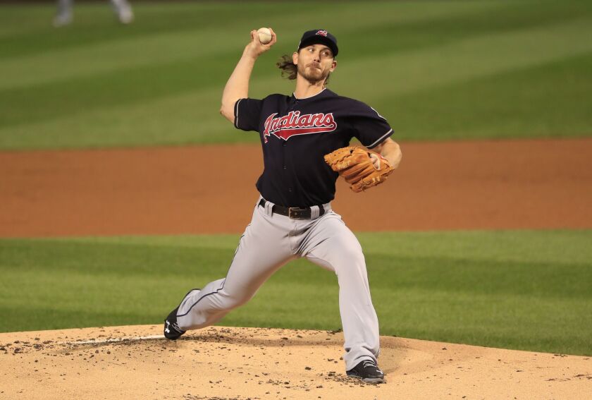 <em>Josh Tomlin allowed one hit through the first four innings. (AP)</em>