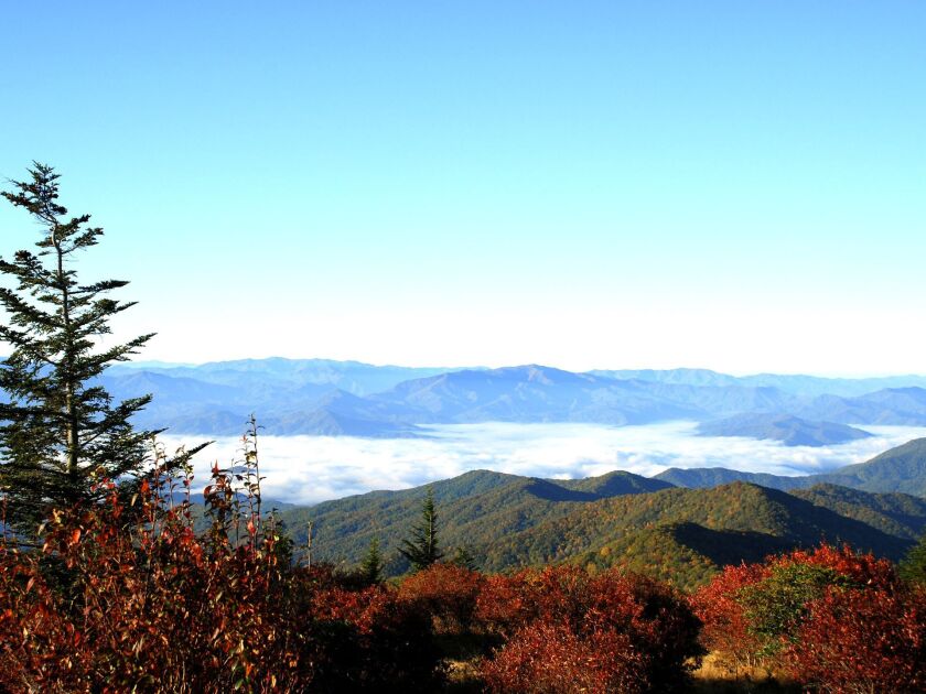 The mountains come alive with a rainbow of hues. | Great Smoky Mtns NP Photo