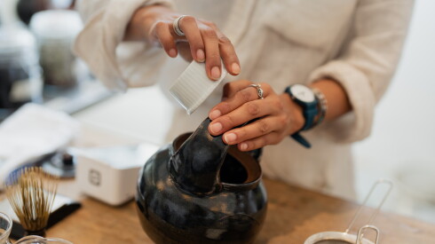Tea is made at the artist-created Han Cha tearoom at Stony Island Arts Bank in South Shore, Friday, Aug. 7, 2026.