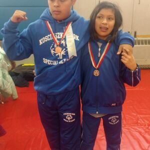 Susie Cruz poses with her brother after a Special Olympics competition. | Provided