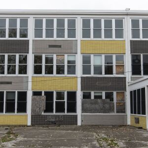 The former Granville T. Woods Math & Science Academy Elementary School, Monday, Oct. 26, 2020.