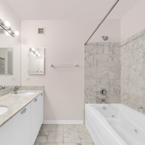 Bathroom with double vanity
