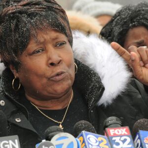 Beatrice Roberson on Saturday said she and her family will get justice for her slain son. | John Booz/For the Sun-Times