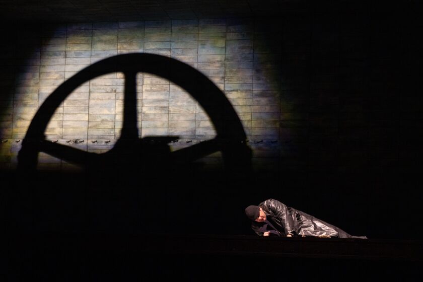 The cast of The Flying Dutchman rehearses during a media preview at the Lyric Opera of Chicago, Tuesday, Sept. 19, 2023. | Pat Nabong/Sun-Times