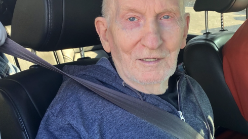 Chester Weger, then 80, in 2020 as he left Pinckneyville Correctional Center in southern Illinois.