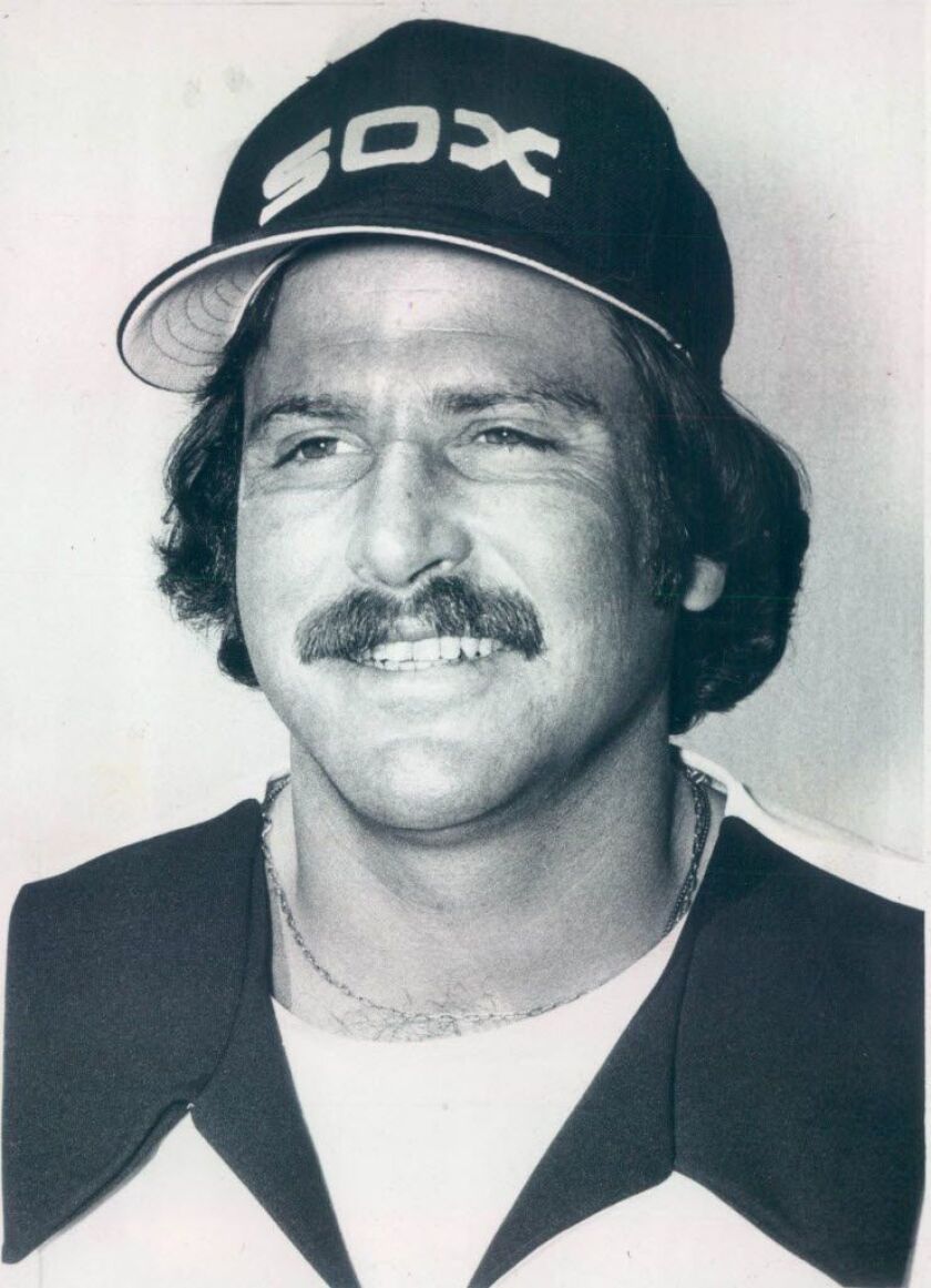 Stone as a member of the White Sox in 1977. Stone played for the White Sox in 1973 and from 1977-1978.