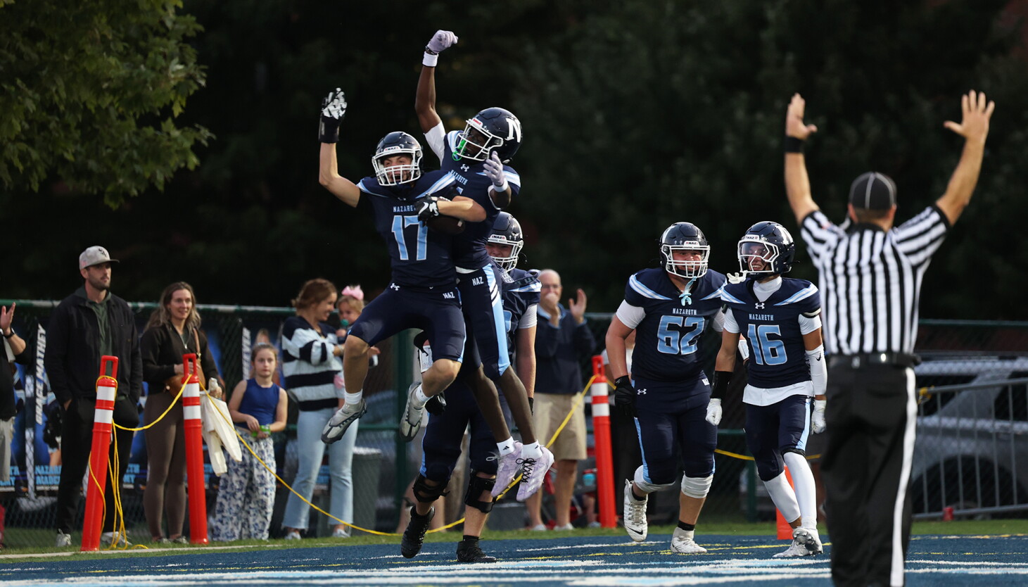 Nazareth's defense dominates Providence, which loses its first game after firing Tyler Plantz
