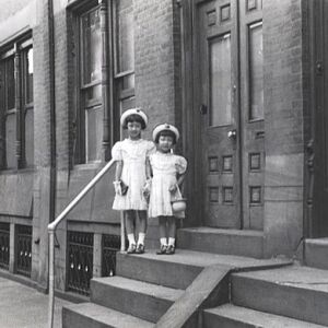 This is Linda and her older sister, Lela, in Philadelphia in 1951 where the Yu family first settled in America. | Linda Yu Family Photos