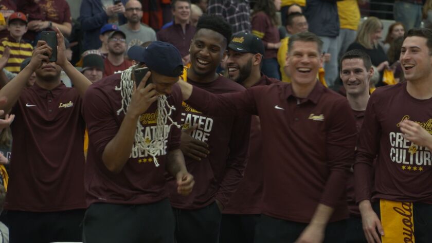 Aundre Jackson called his mom after he found out Loyola was beginning its NCAA Tournament run in his hometown Dallas. | Annie Costabile/Sun-Times